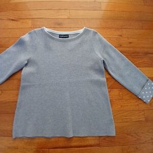 Cynthia Rowley Light Gray Long Sleeve Sweater